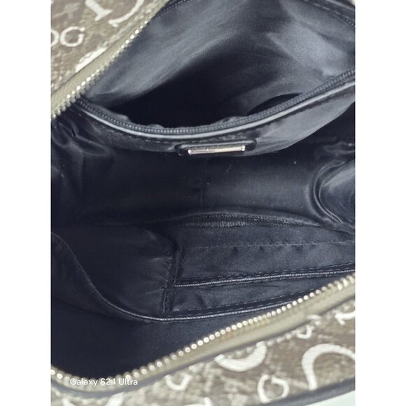 Guess Elkton Signature Logo Mini Purse Backpack Compact Designer Diaper Bag Gray - Picture 8 of 13